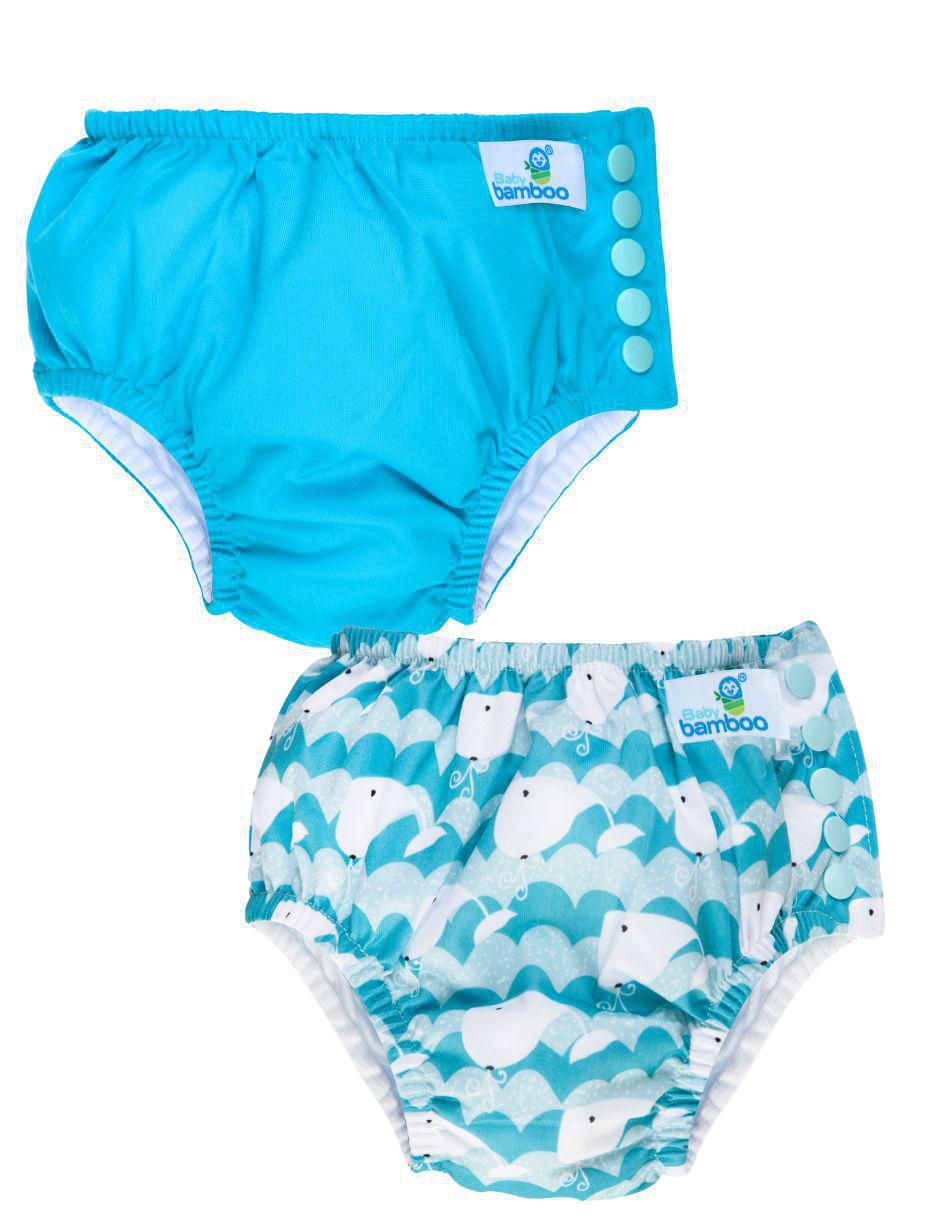 Pañal para natación etapa 4 bebé unisex con 2 piezas
