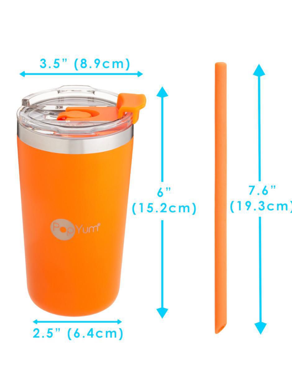 Termo de acero inoxidable con tapa rosca 380 ml 9