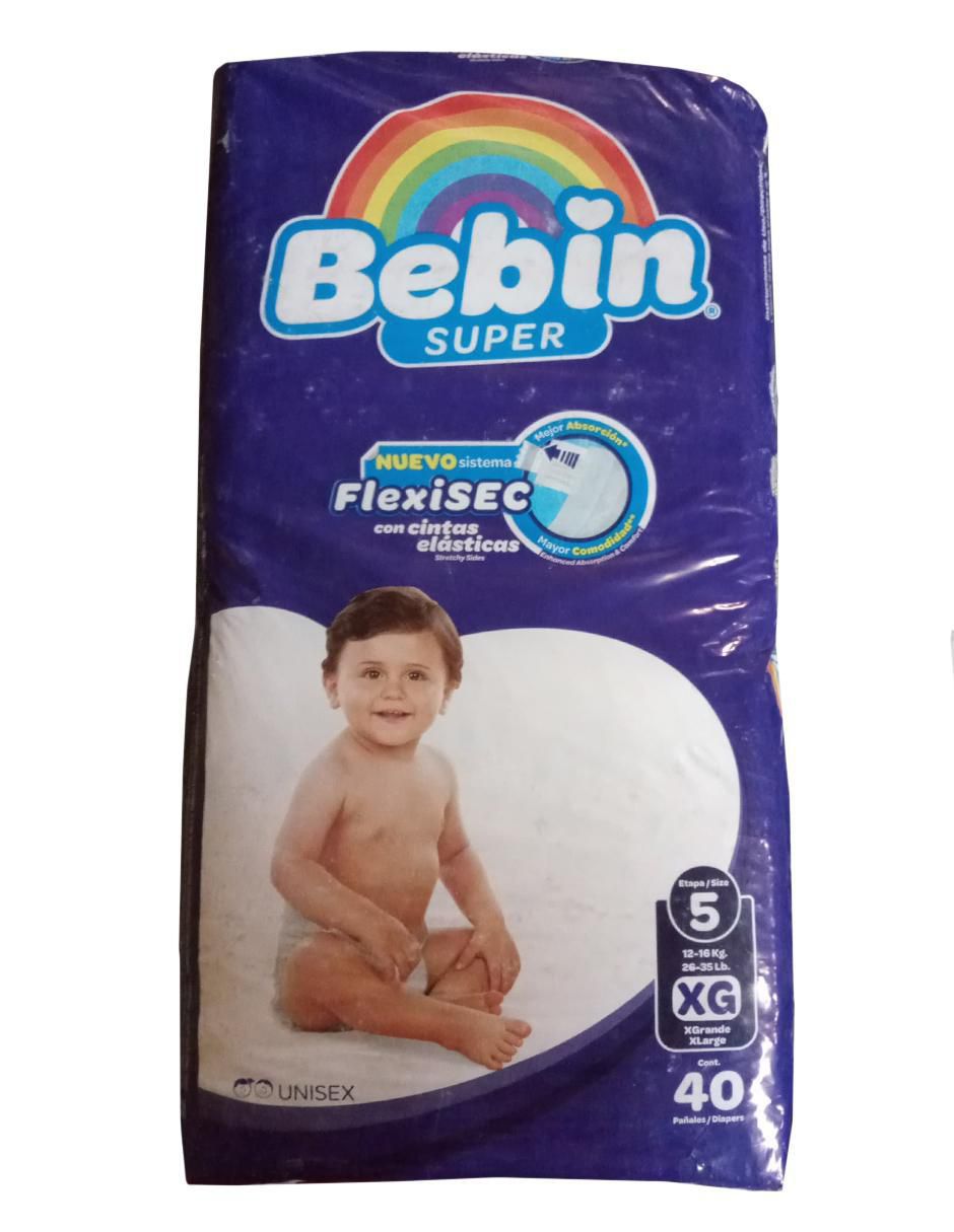 Pañales bebé etapa 5 unisex con 40 piezas 2