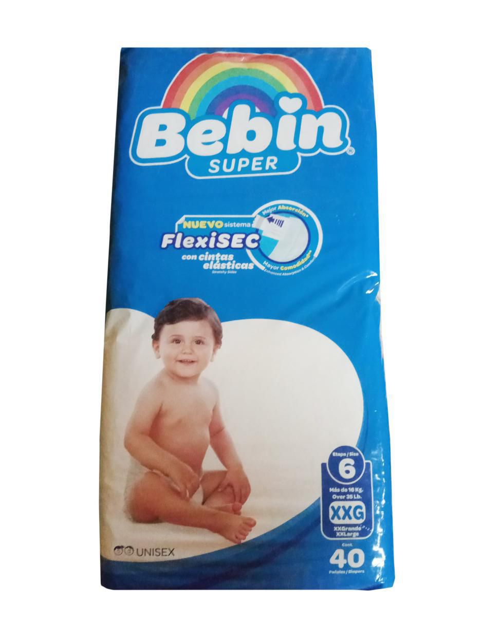 Pañales etapa 6 bebé unisex con 40 piezas 2