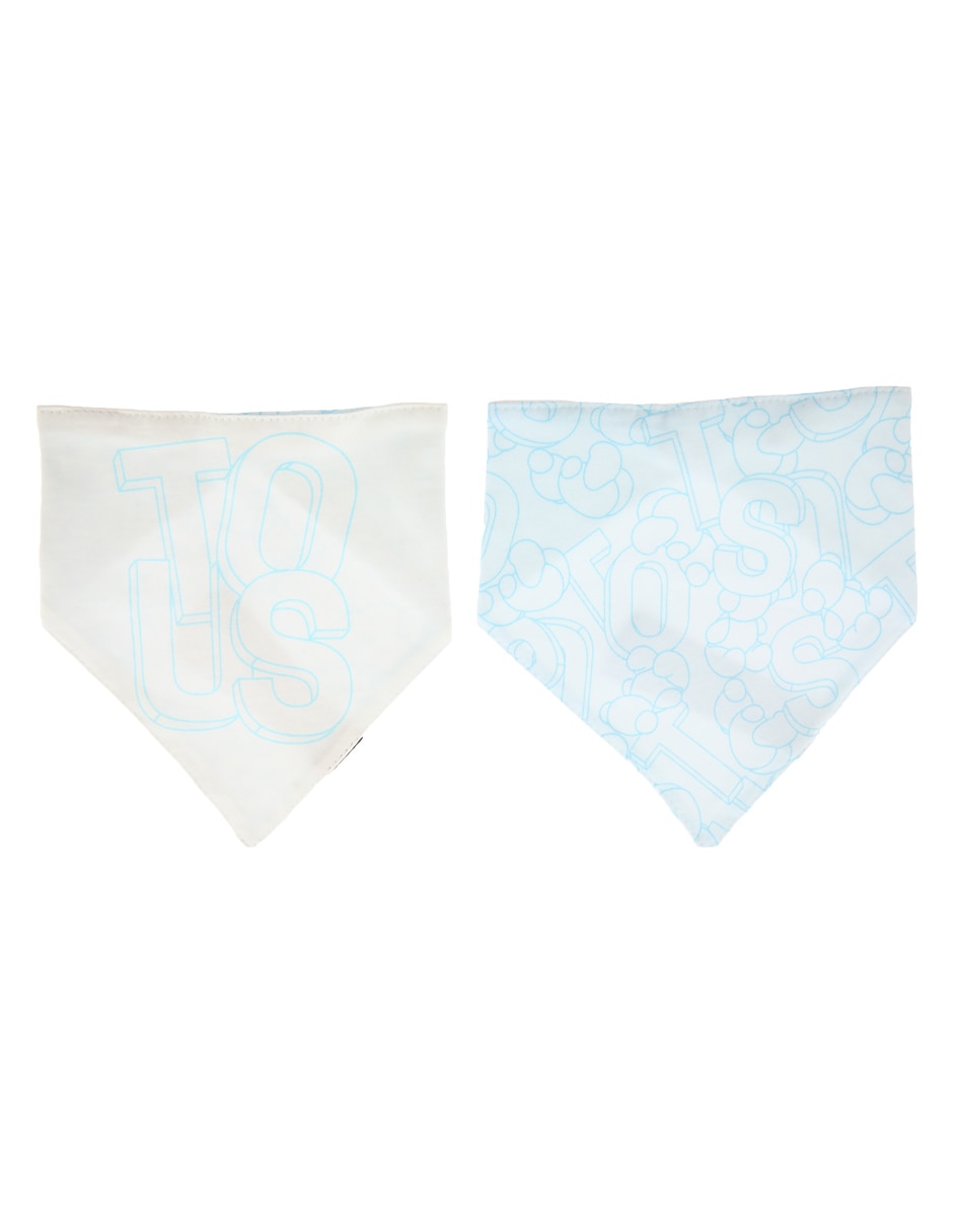 Set babero estampado de algodón 2 piezas