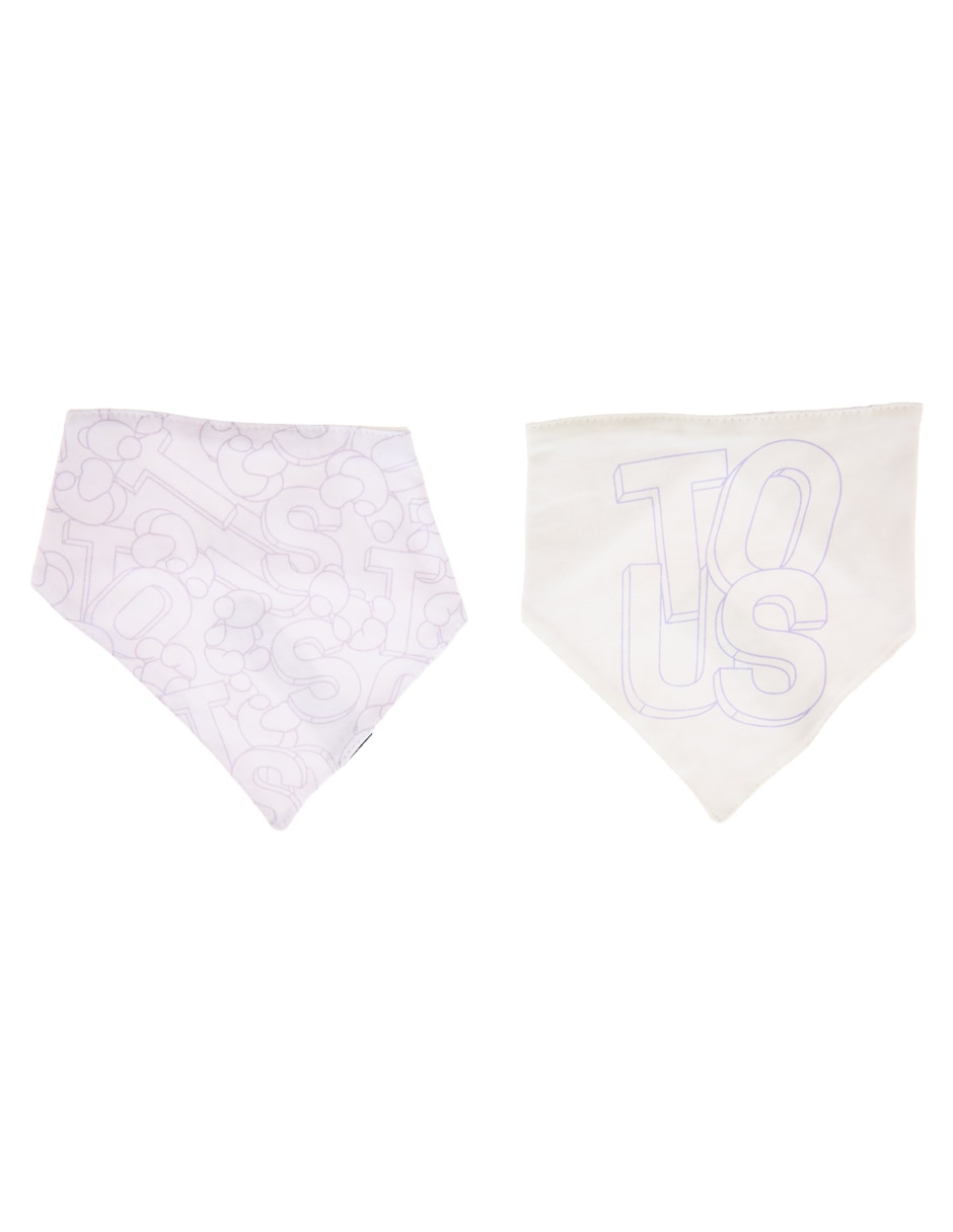 Set babero estampado de algodón 2 piezas