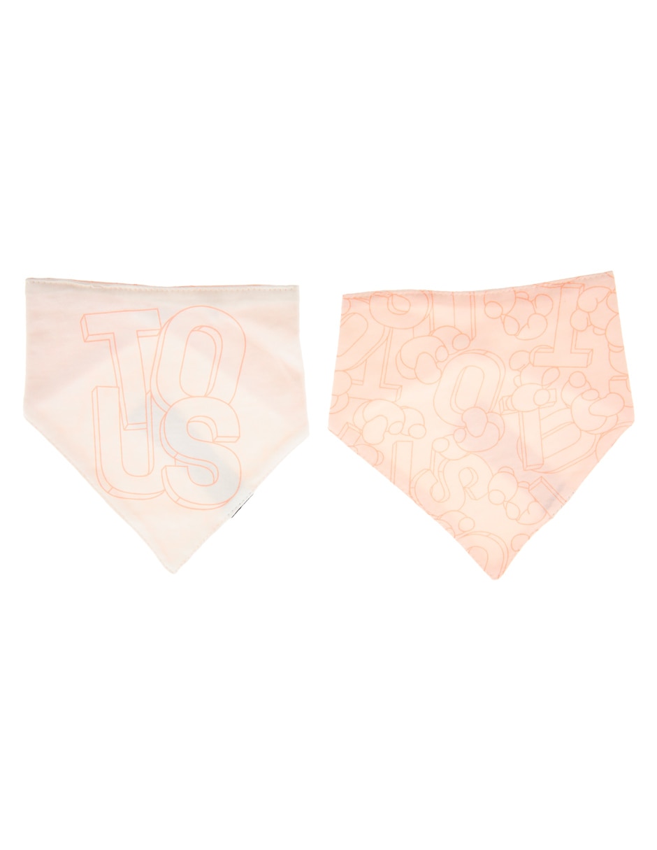 Set babero estampado de algodón 2 piezas