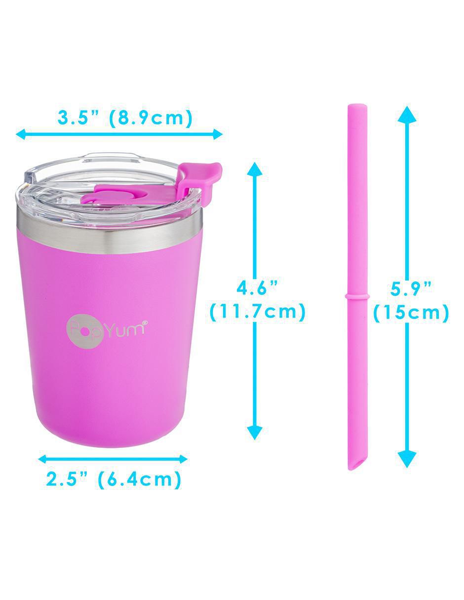 Termo de acero inoxidable con tapa rosca 266 ml 9