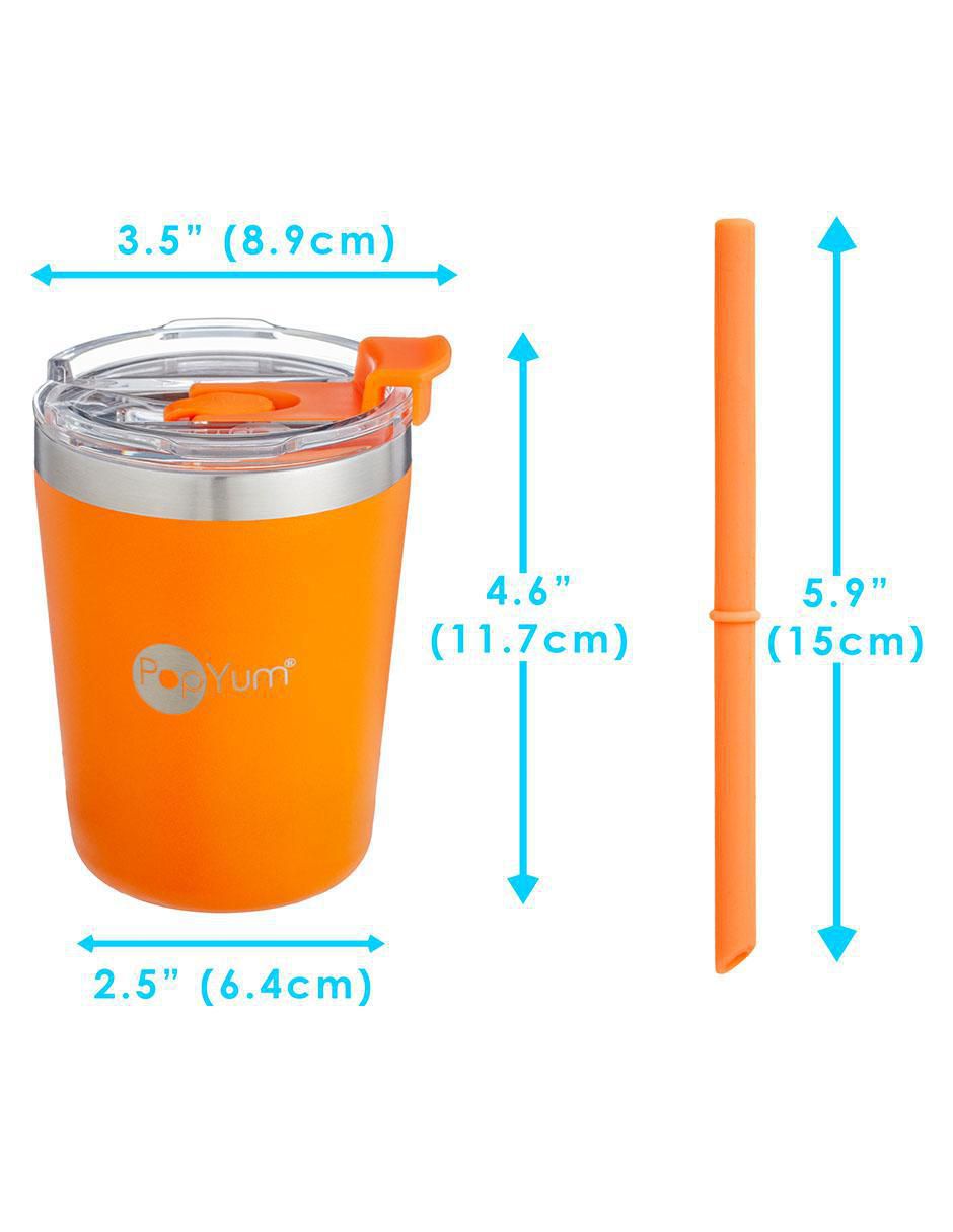 Termo de acero inoxidable con tapa rosca 266 ml 8
