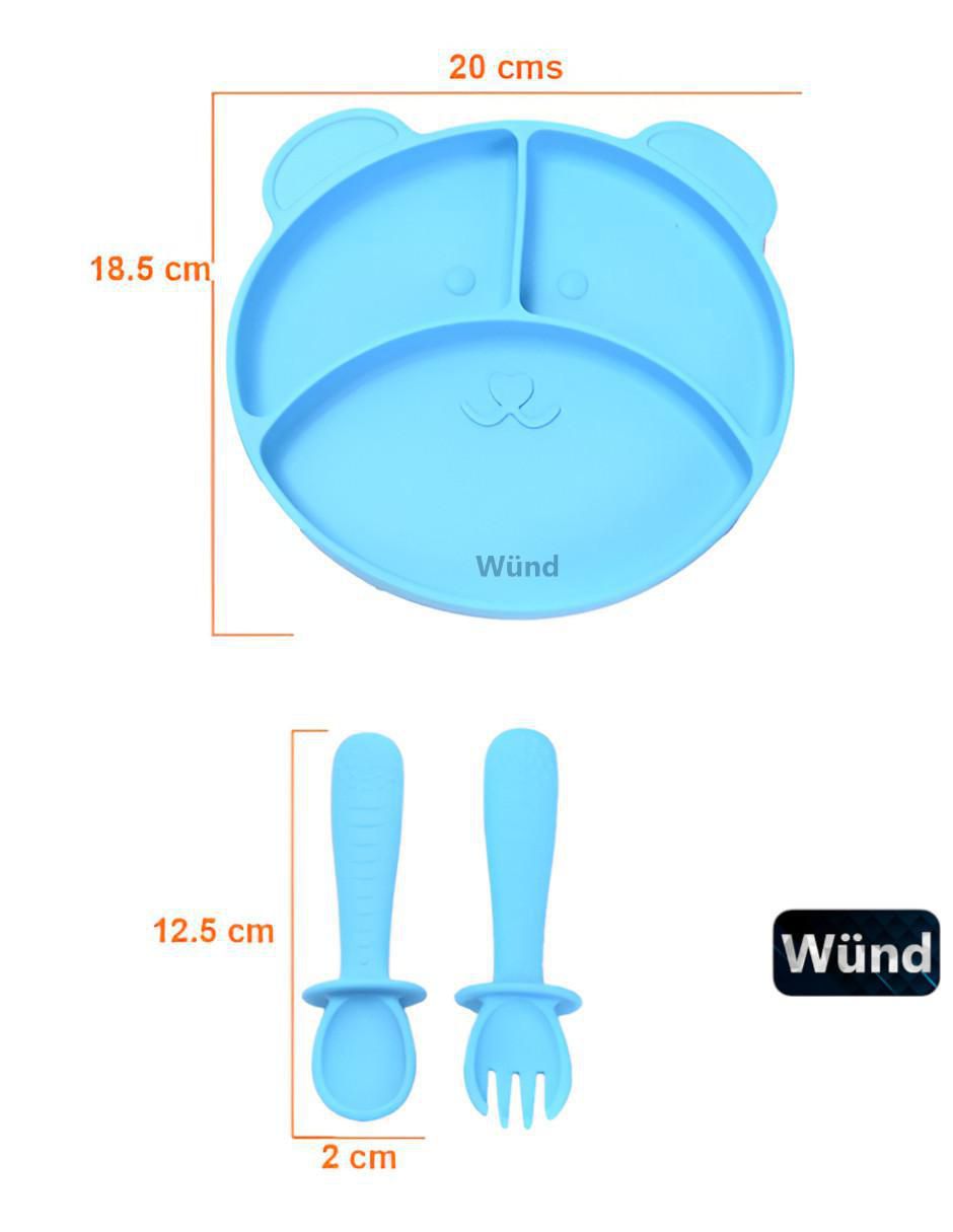 Plato de silicón 3 piezas 5