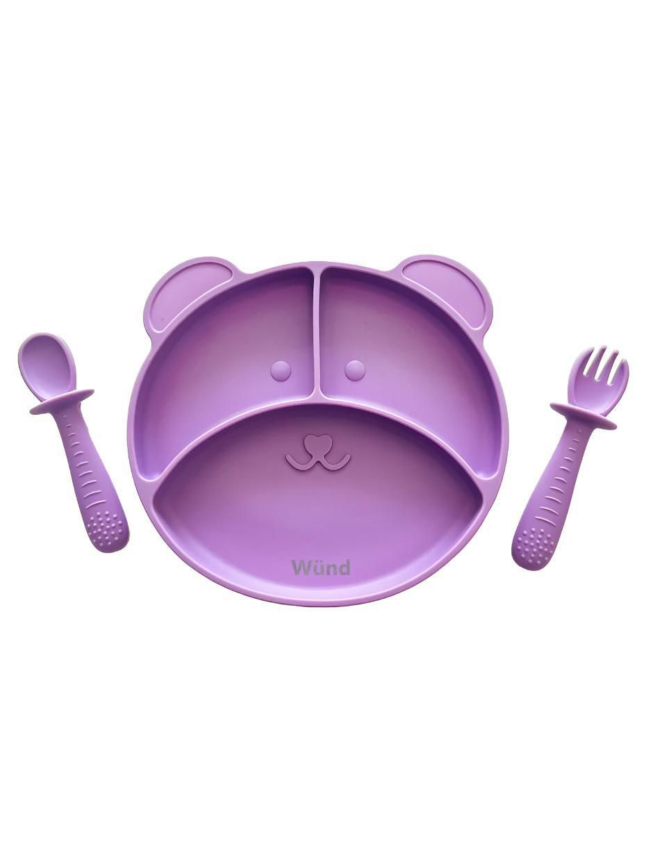 Plato de silicón 3 piezas 1