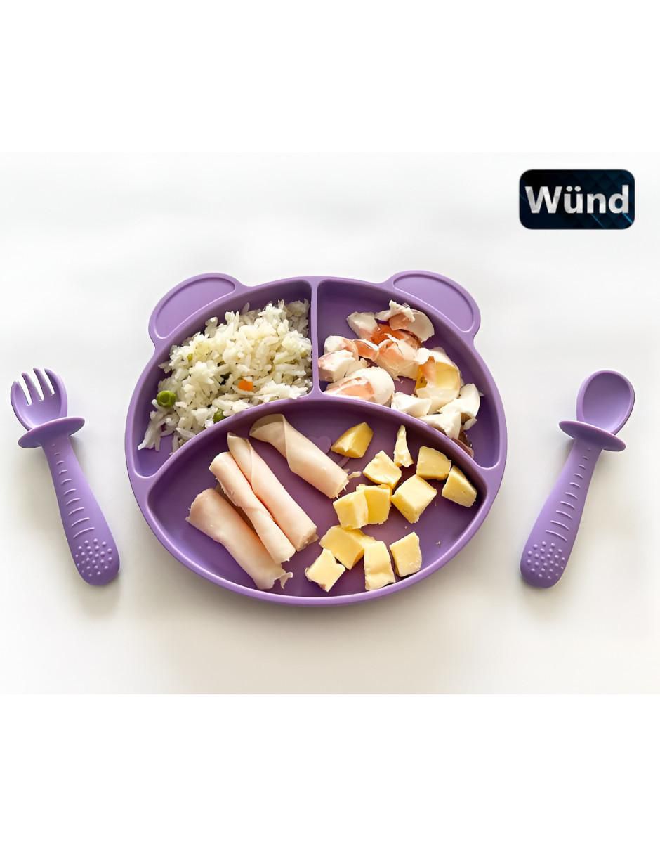 Plato de silicón 3 piezas 2