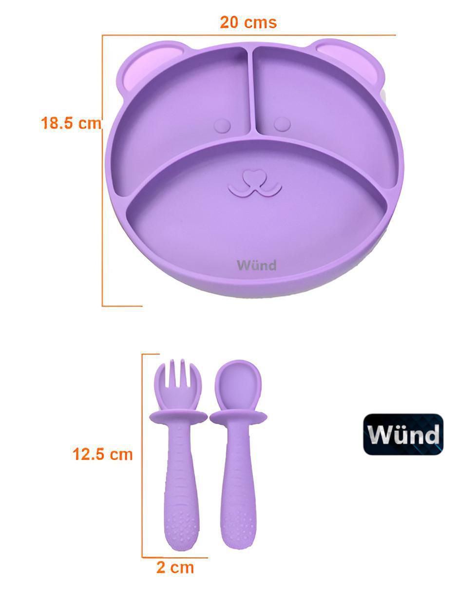 Plato de silicón 3 piezas 5