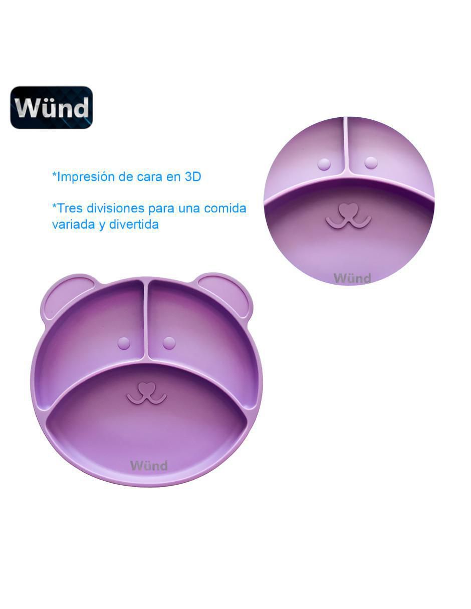 Plato de silicón 3 piezas 4