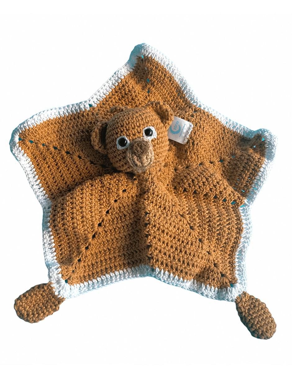 Manta de apego de tejido punto Oso para bebé Manta de apego de tejido punto Oso para bebé