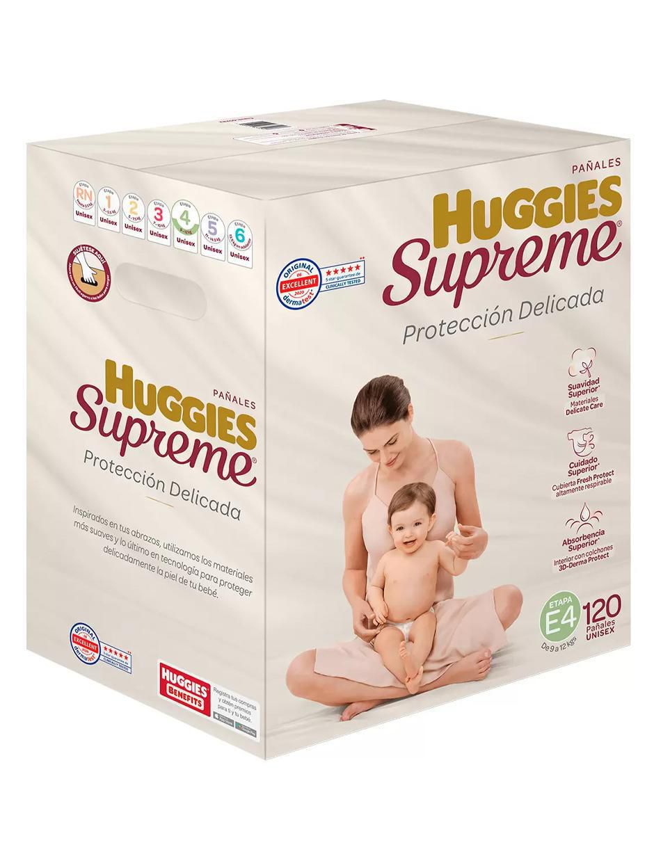 Pañales para bebé etapa 4 bebé unisex con 120 piezas 2