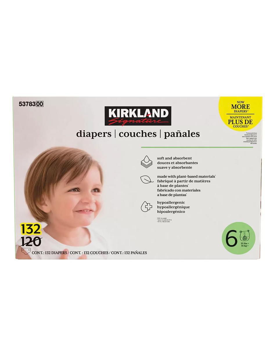 Pañales para bebé etapa 6 unisex con 132 piezas