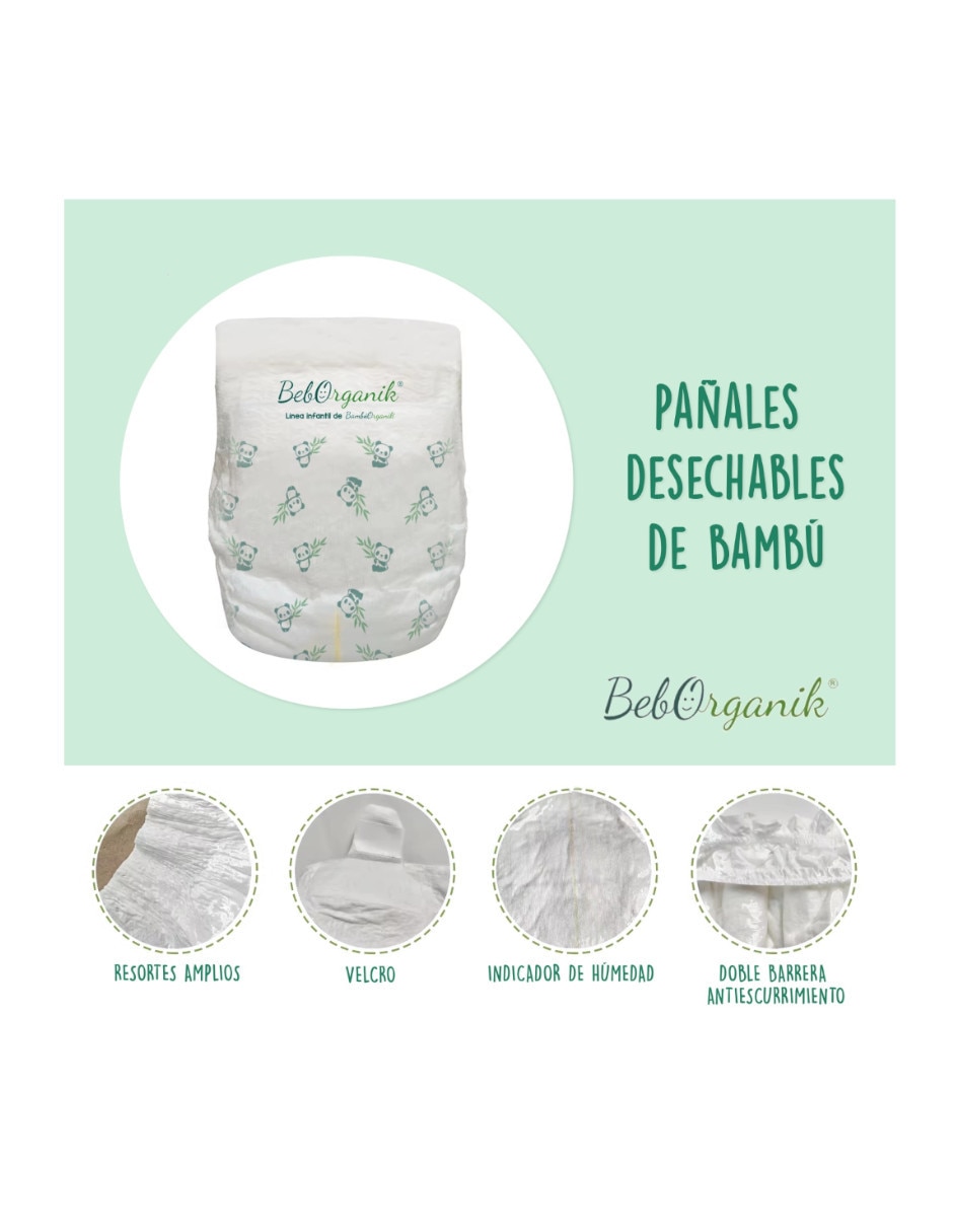 Pañales para bebé etapa 3 unisex con 40 piezas 2