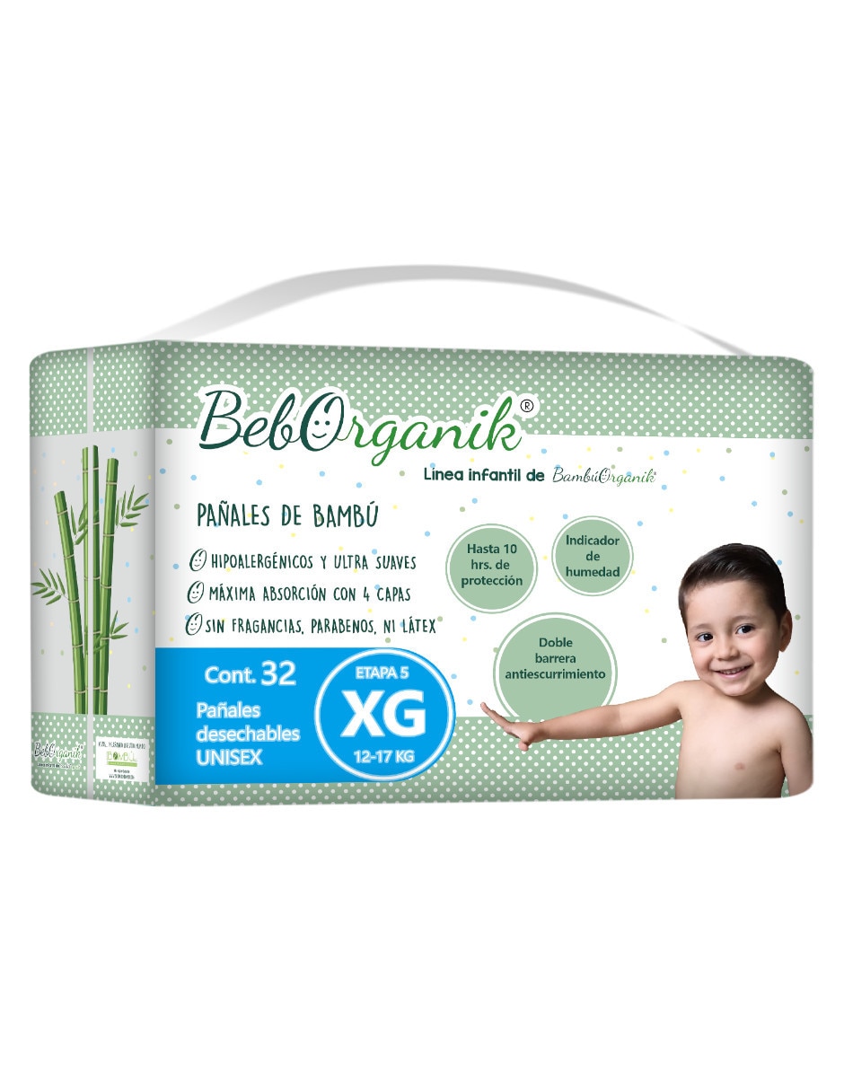 Pañales para bebé etapa 5 unisex con 32 piezas