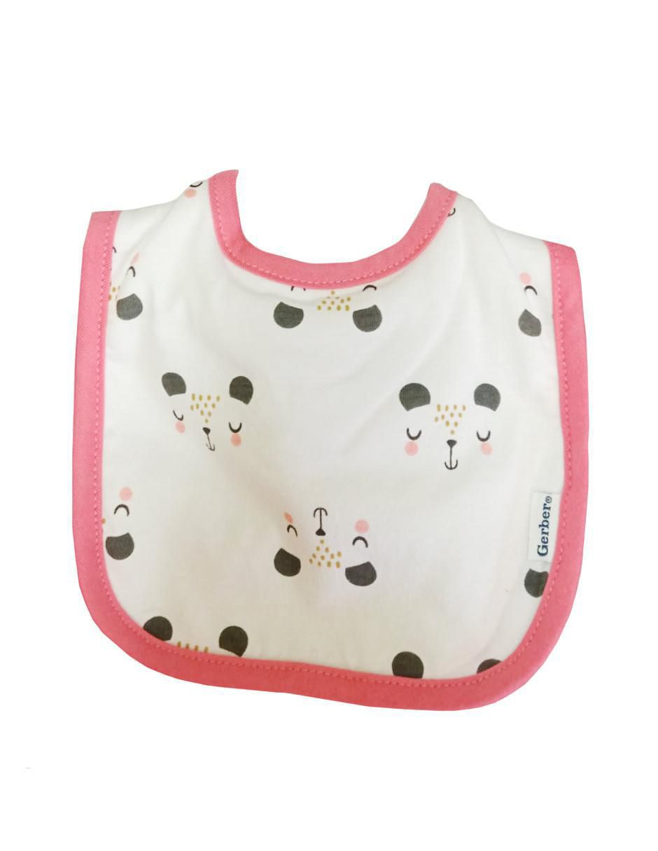 Set babero estampado animal print de algodón 2 piezas 2