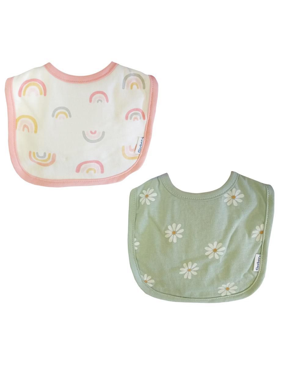 Set babero estampado de algodón 2 piezas