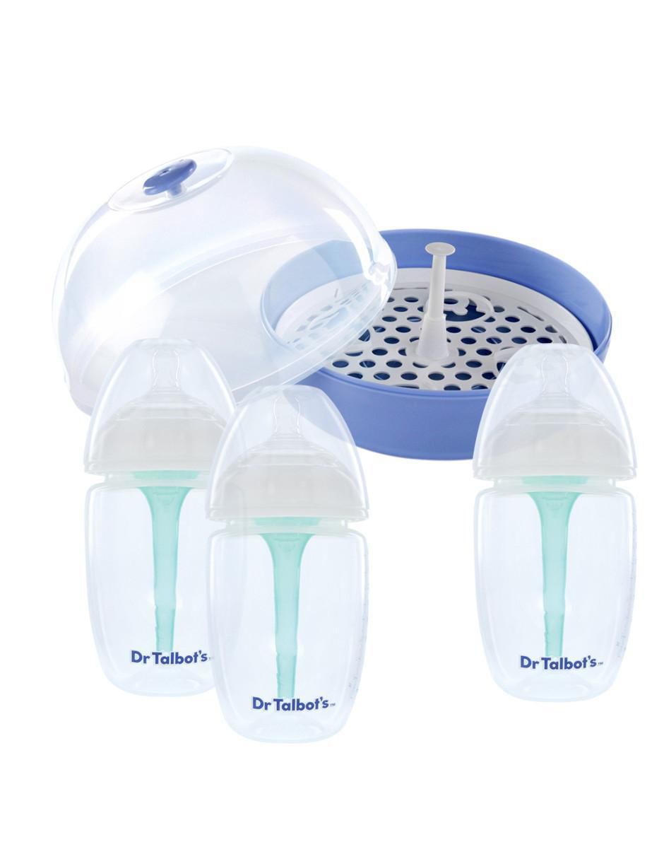 Kit esterilizador de biberón para microondas