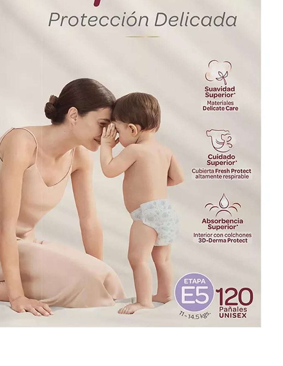 Pañales para bebé etapa 5 bebé unisex con 120 piezas 3