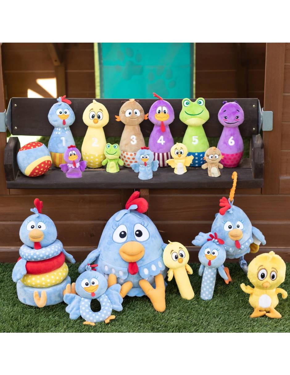 Peluche pollito amarillo juego recreativo unisex 4