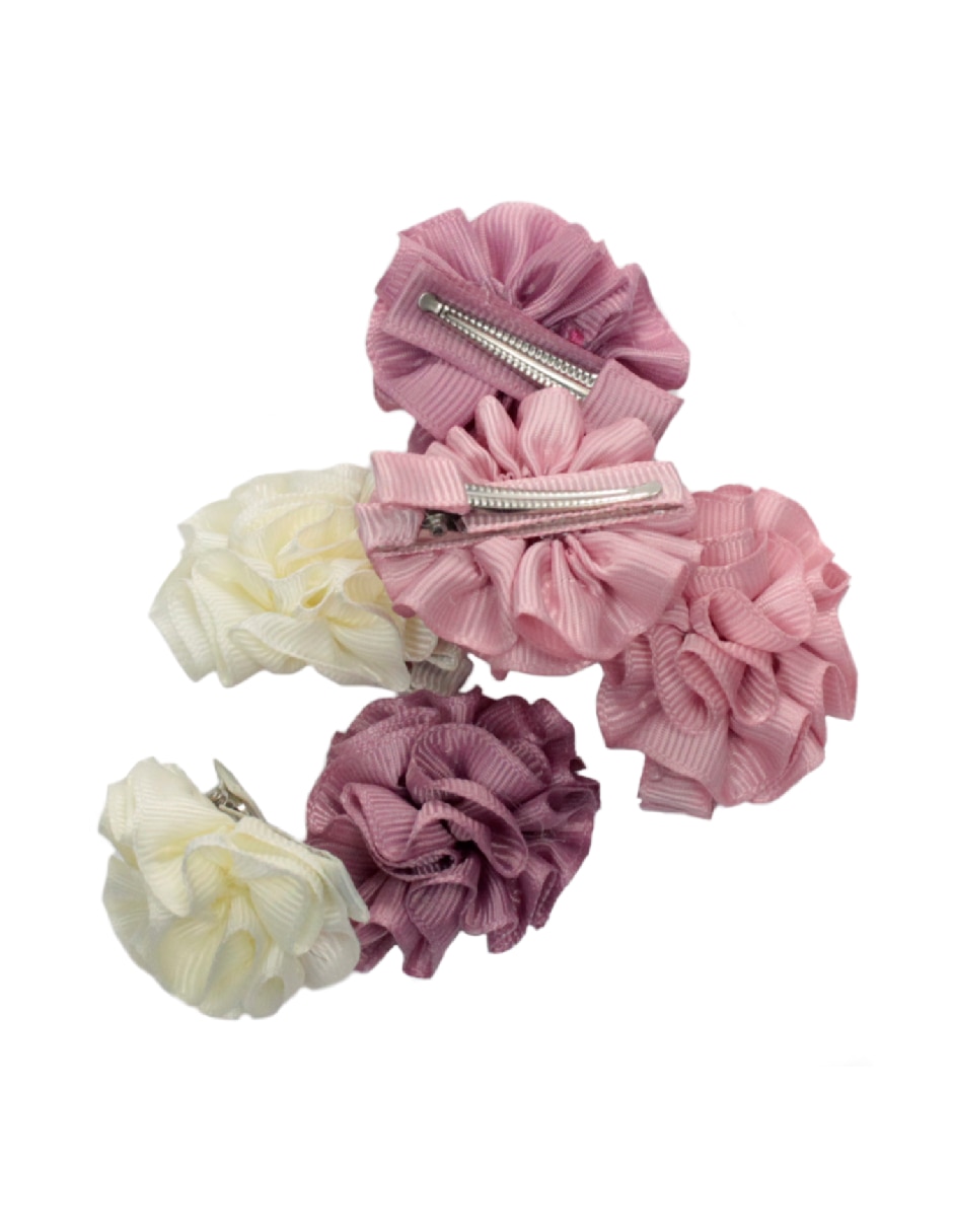 Set de moño para cabello con aplicación flor 2