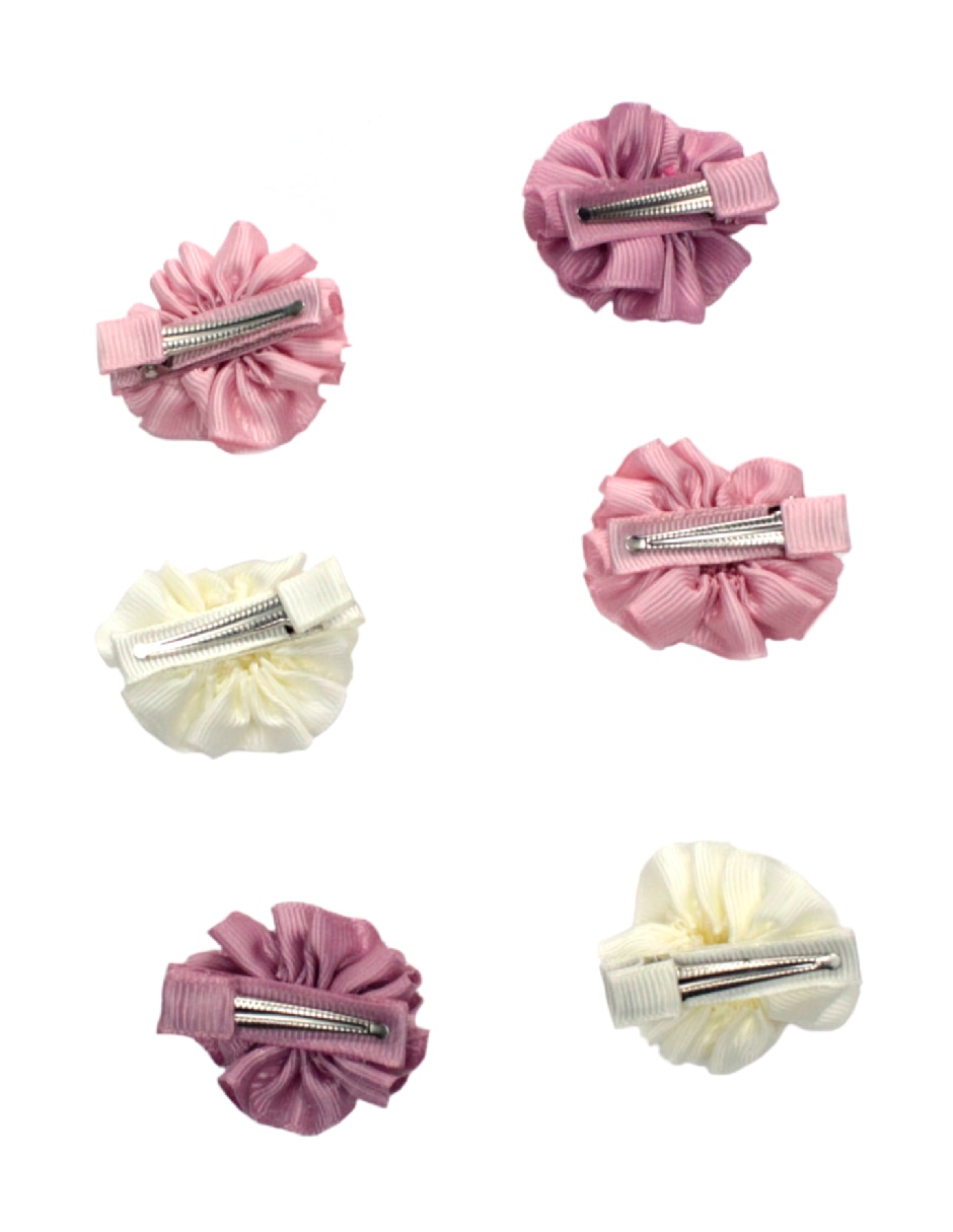Set de moño para cabello con aplicación flor 3