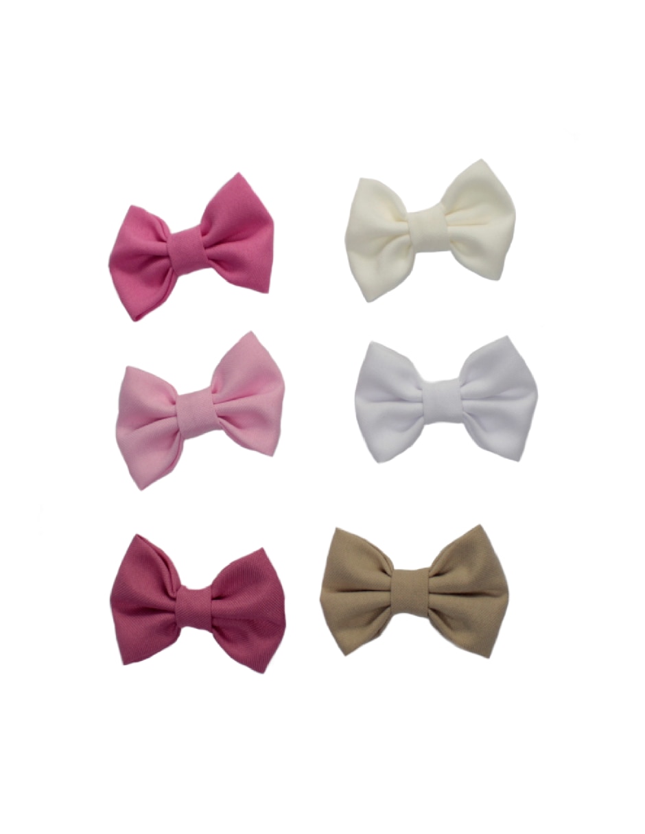 Set de 6 moños para cabello Set de 6 moños para cabello