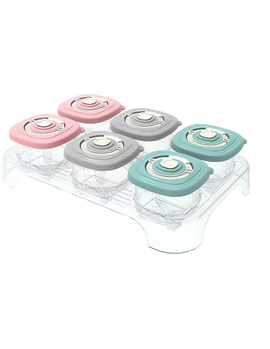 Set contenedor de leche materna de plástico