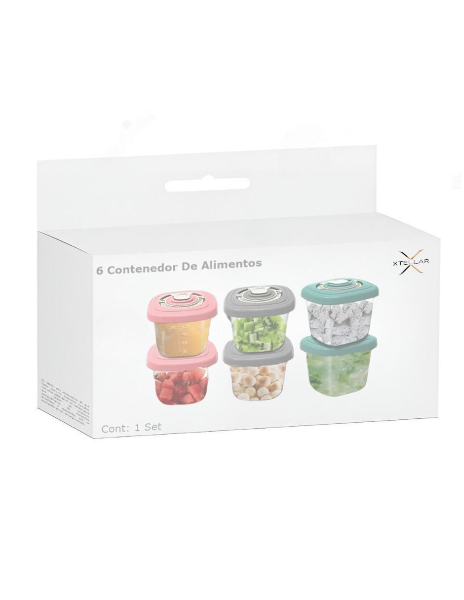 Set contenedor de leche materna de plástico 4