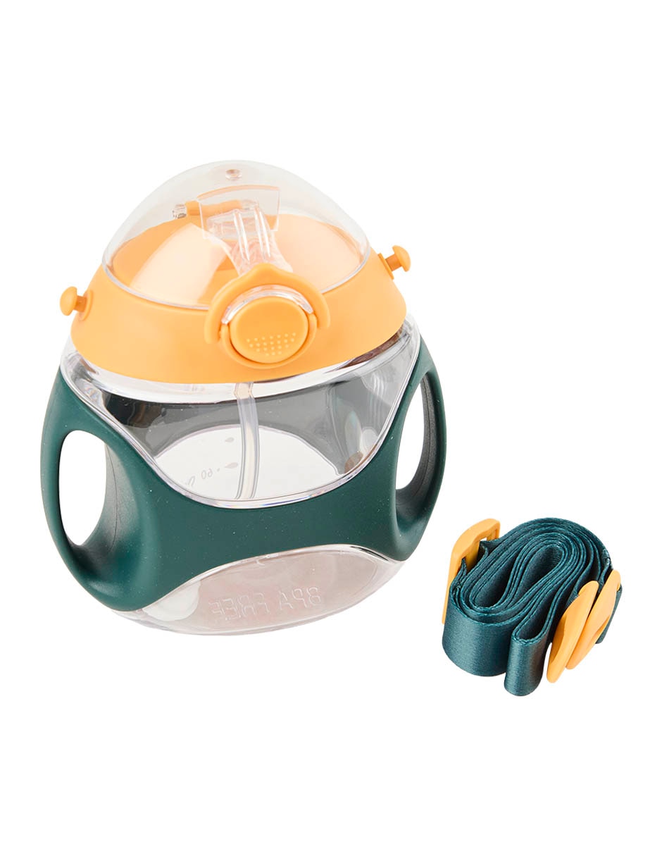 Vaso entrenador de plástico con tapa rosca 330 ml