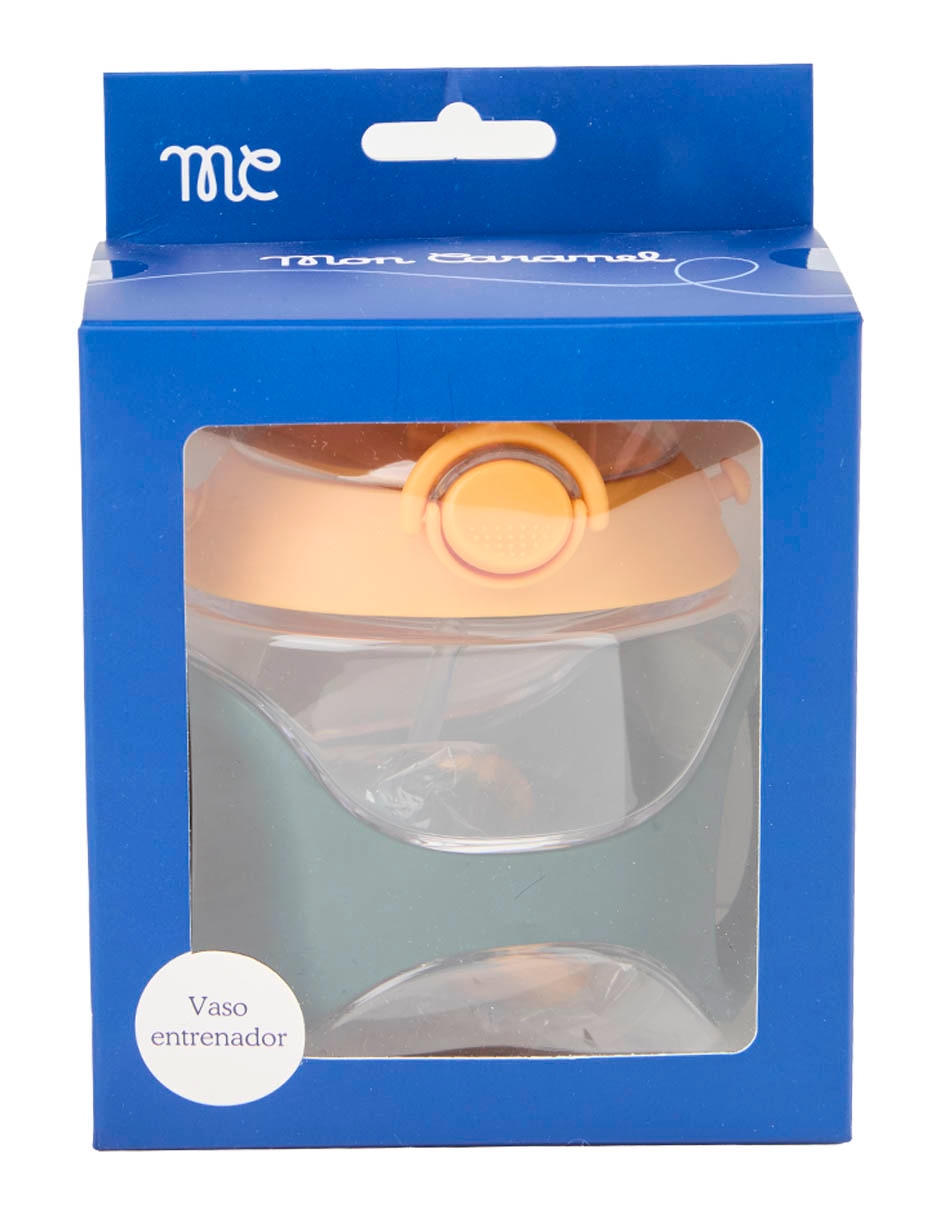 Vaso entrenador de plástico con tapa rosca 330 ml 6