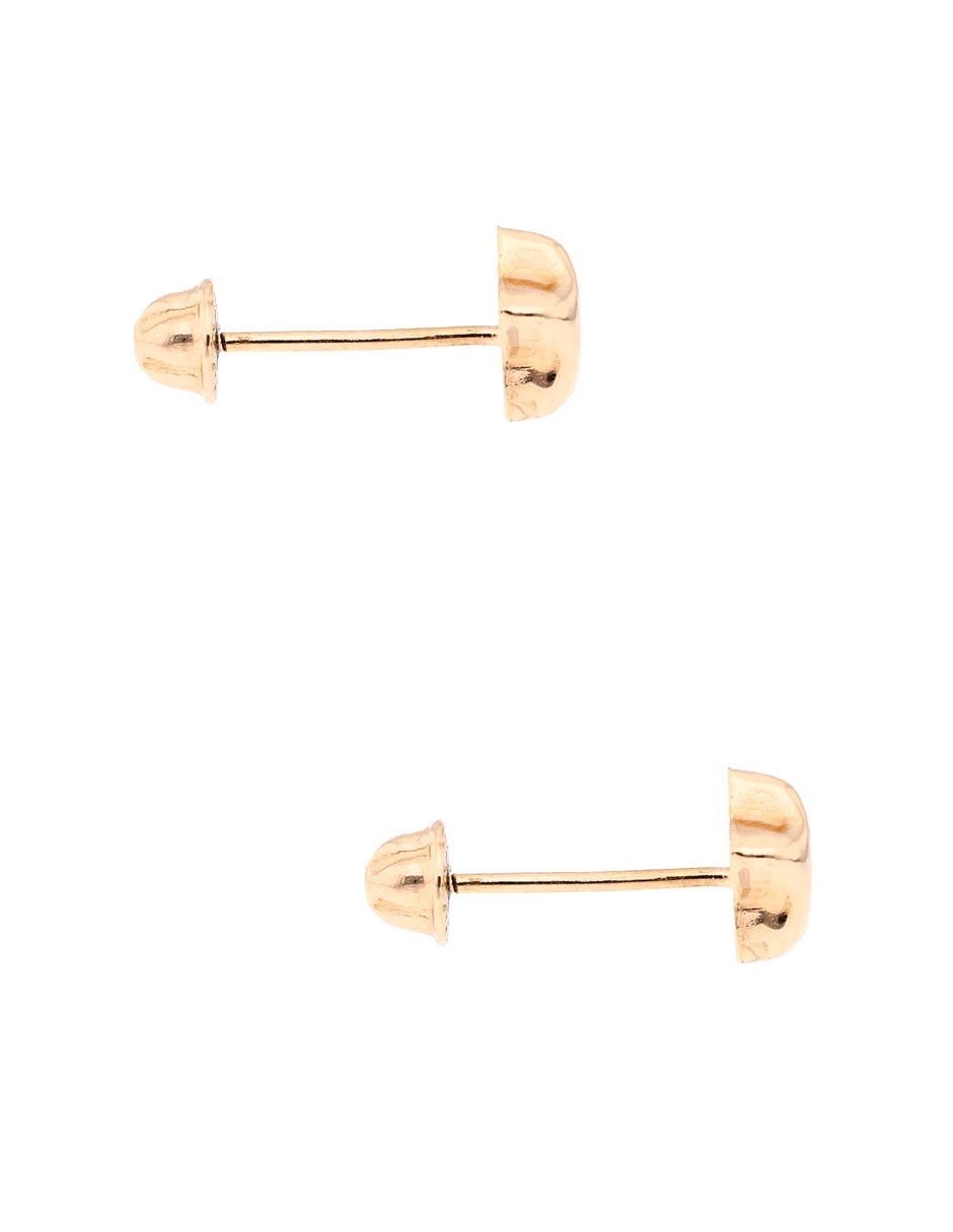 Broqueles de estrellas de oro amarillo 18 k con acabado pulido 3