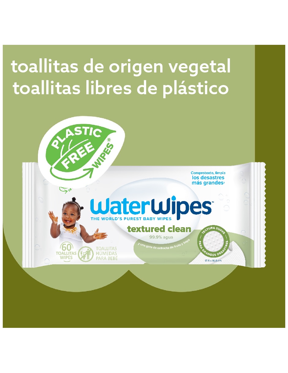 Toallas húmedas Textured Clean 60 toallitas individual 4