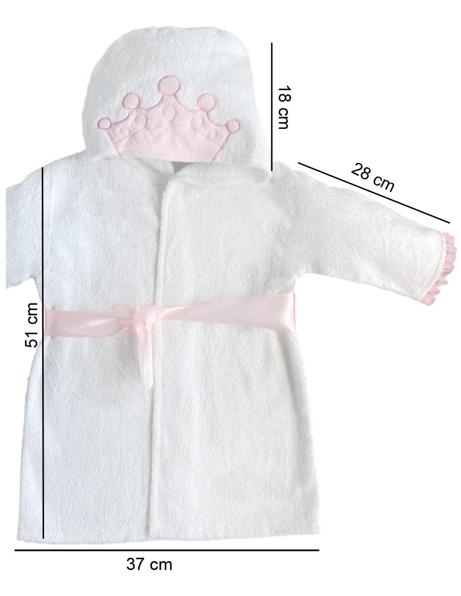 Bata de baño con gorro para niña 6