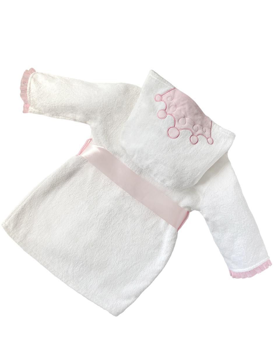 Bata de baño con gorro para niña 4