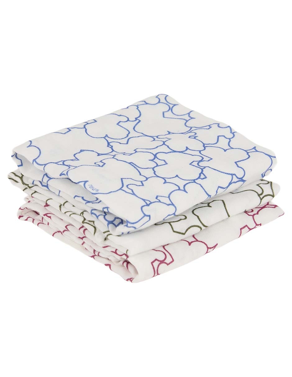 Set de muselinas tejido plano unisex
