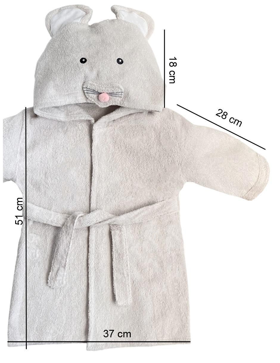 Bata de baño con gorro unisex 5