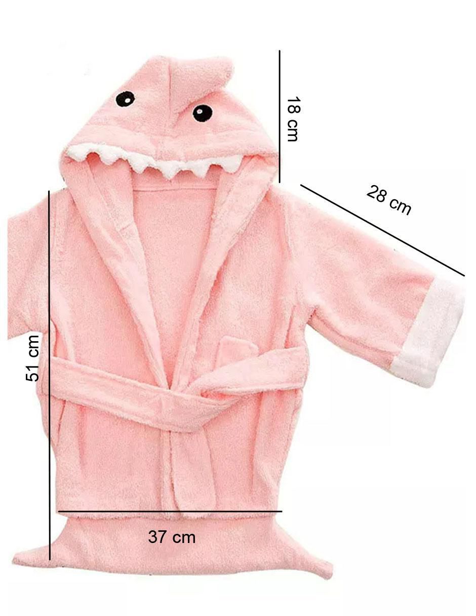 Bata de baño con gorro para niña 5