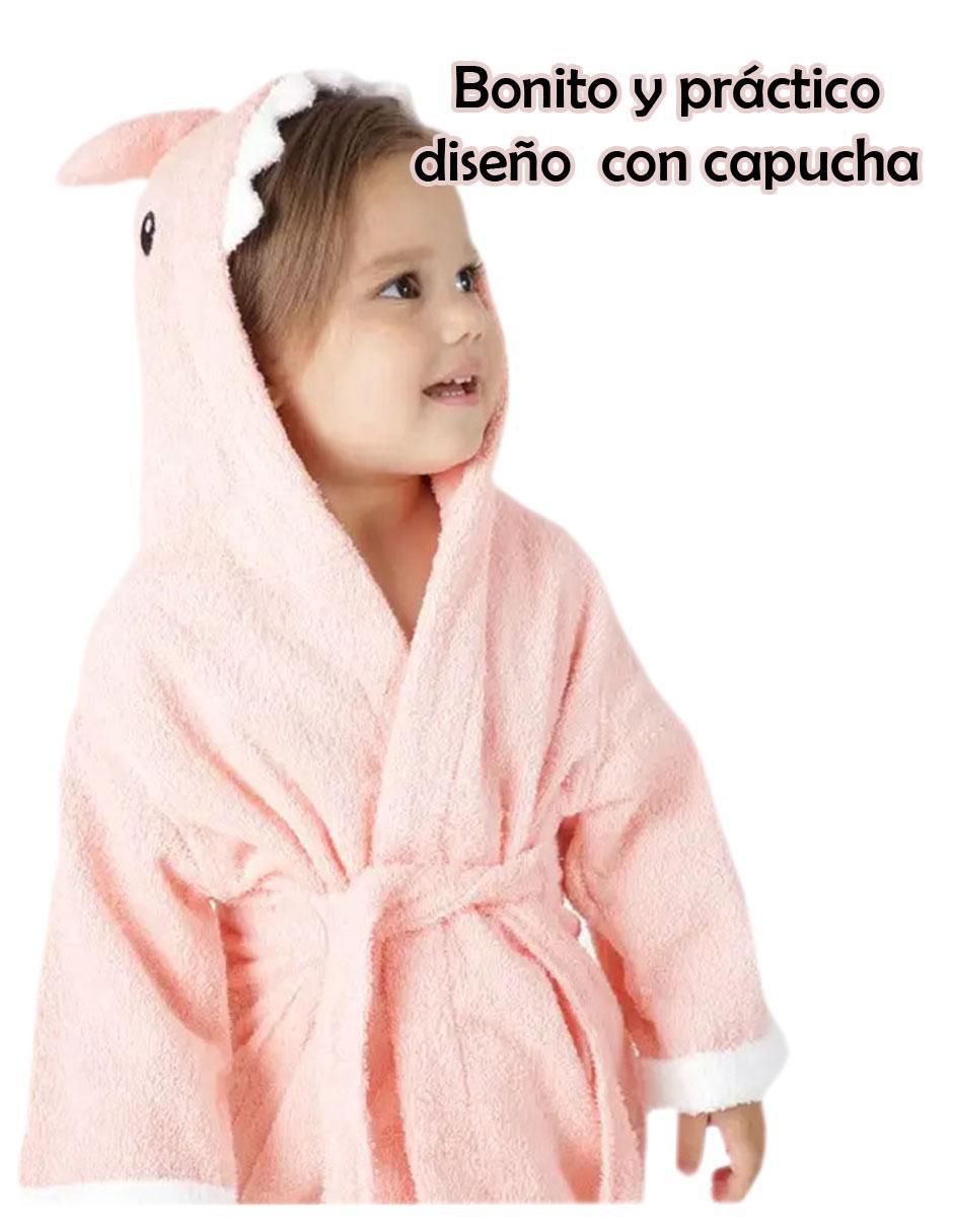 Bata de baño con gorro para niña 4