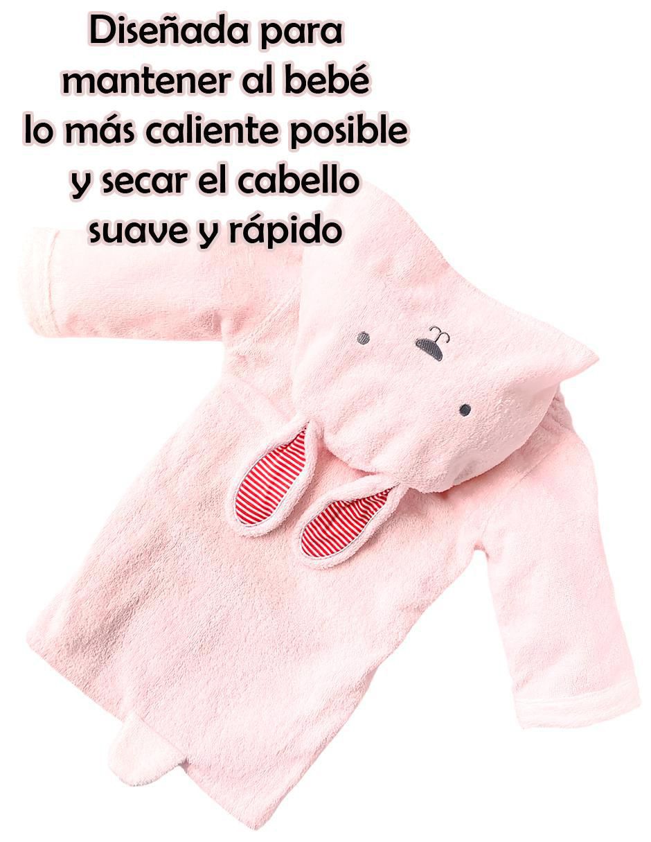 Bata de baño con gorro para niña 2
