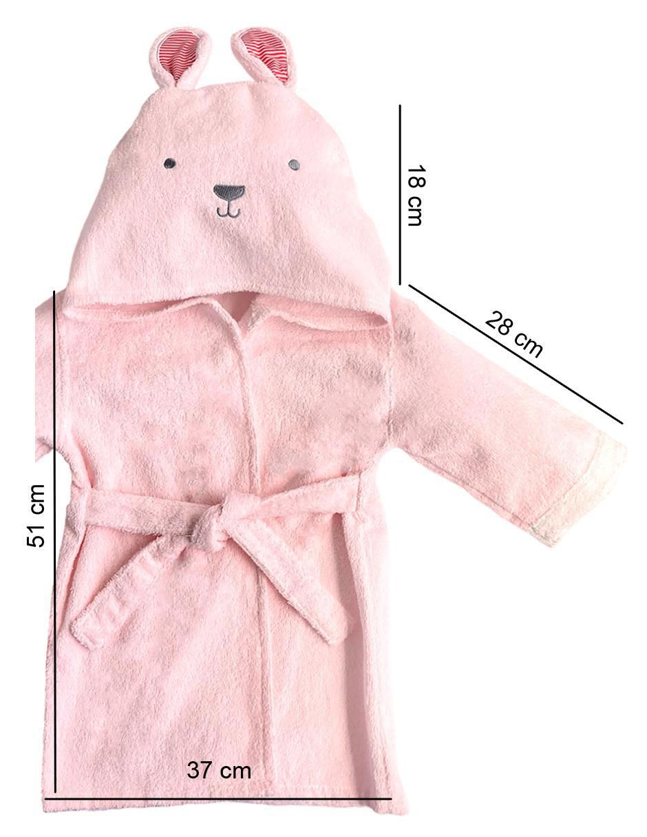 Bata de baño con gorro para niña 5