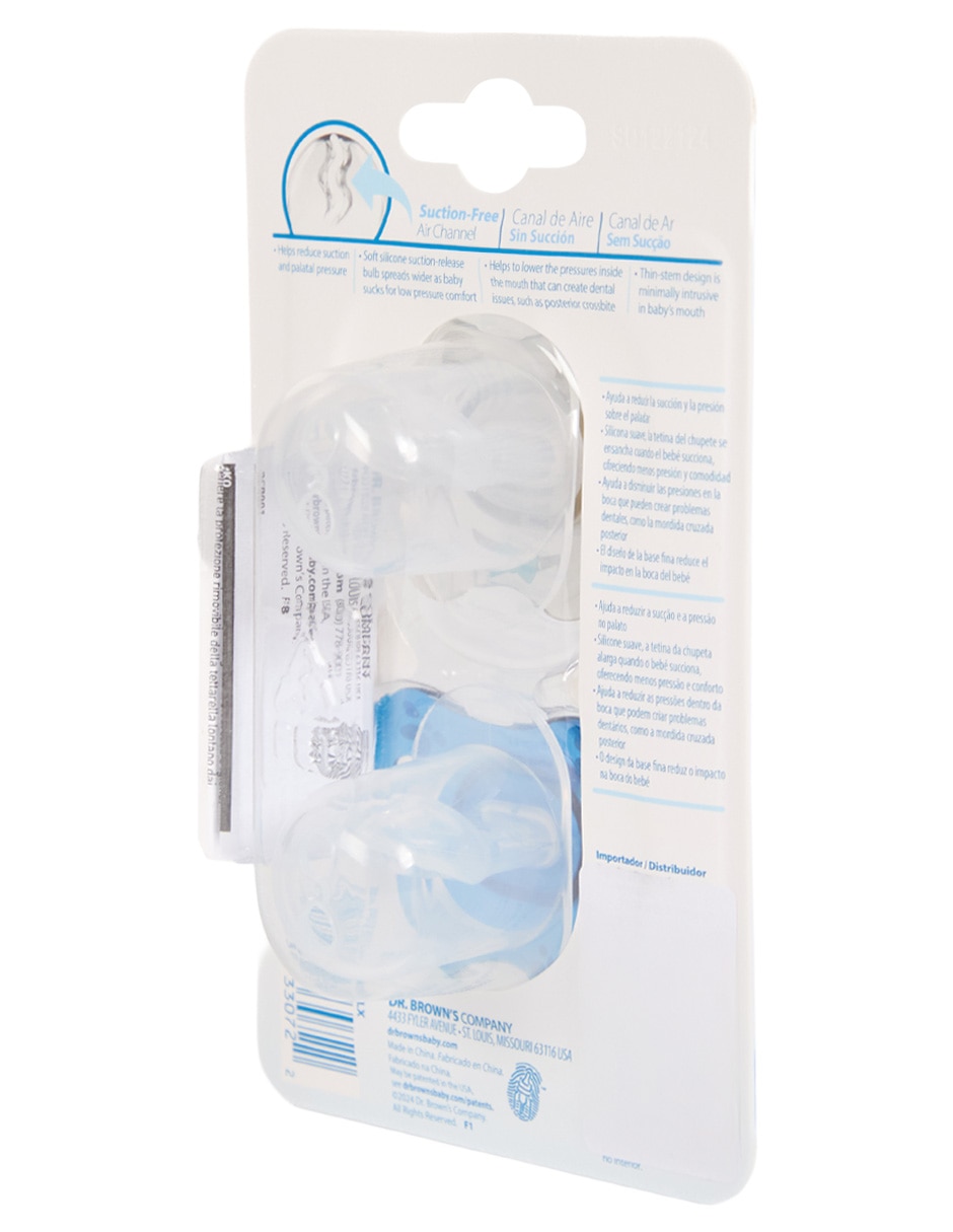 JUEGO DE CHUPONES DR BROW, AZUL MARINOC