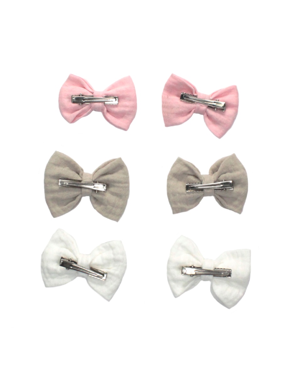 Set de 6 moños para cabello 2