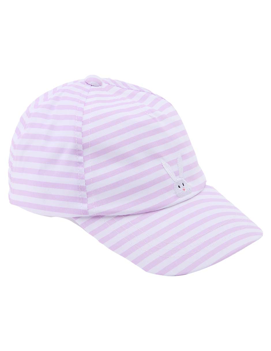 Gorra visera semicurva elástico para bebé niña