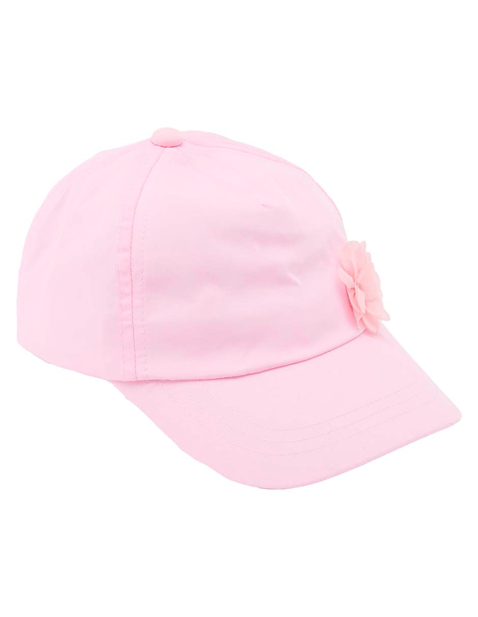 Gorra visera semicurva elástico para bebé niña