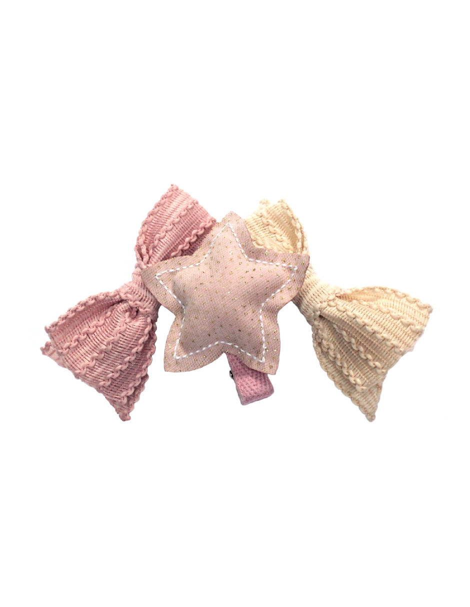 Set de 3 moños para cabello 3