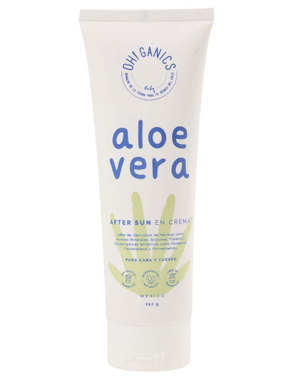 Tratamiento facial y corporal Aloe Vera After Sun En Crema 250 Gr hidratante