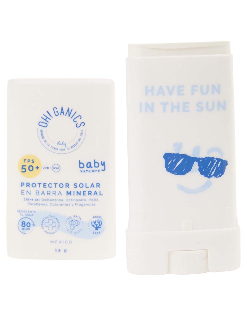 Protector solar FPS 50+ protector solar en barra mineral baby 15 g 3