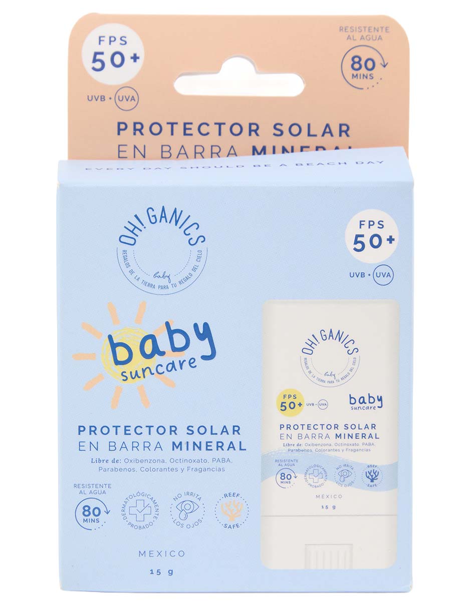 Protector solar FPS 50+ protector solar en barra mineral baby 15 g 4