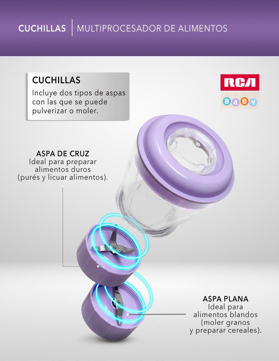 Procesador de alimentos Cocina cuchillas de acero inoxidable 6